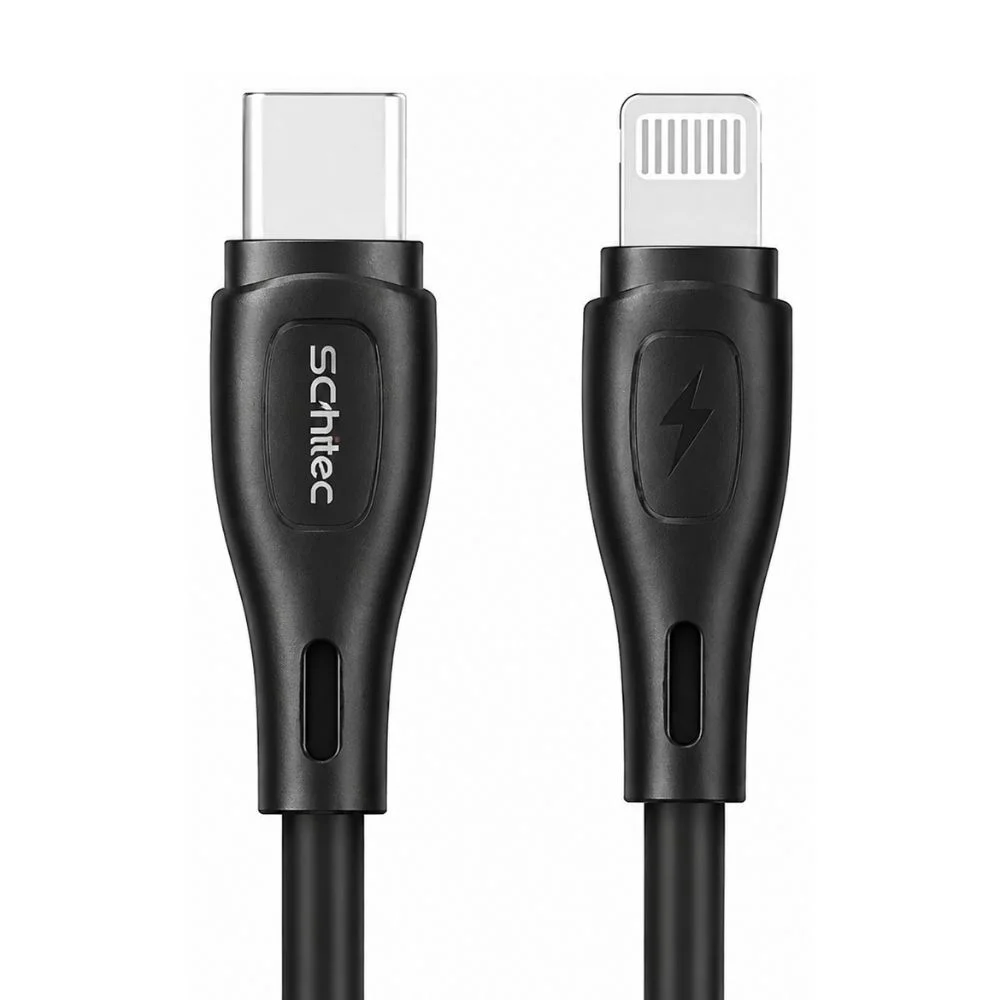 SChitec Type-C to Lightning 27W PD Hızlı Şarj ve Data Kablosu 1Metre Siyah HG/C-09CL