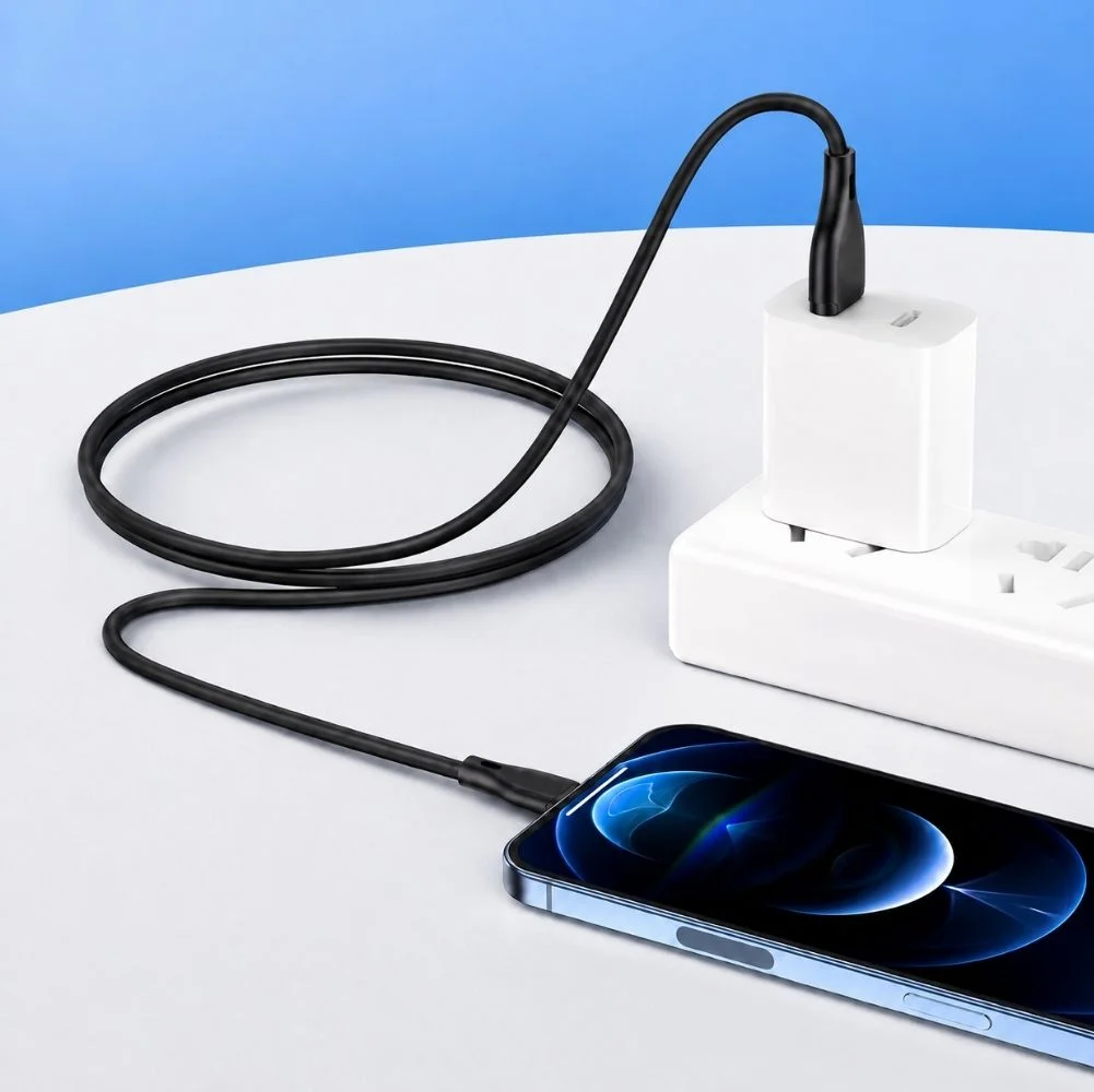 SChitec USB-A to Type-C 60W Hızlı Şarj ve Data Kablosu 1m Siyah HG/C-09AC