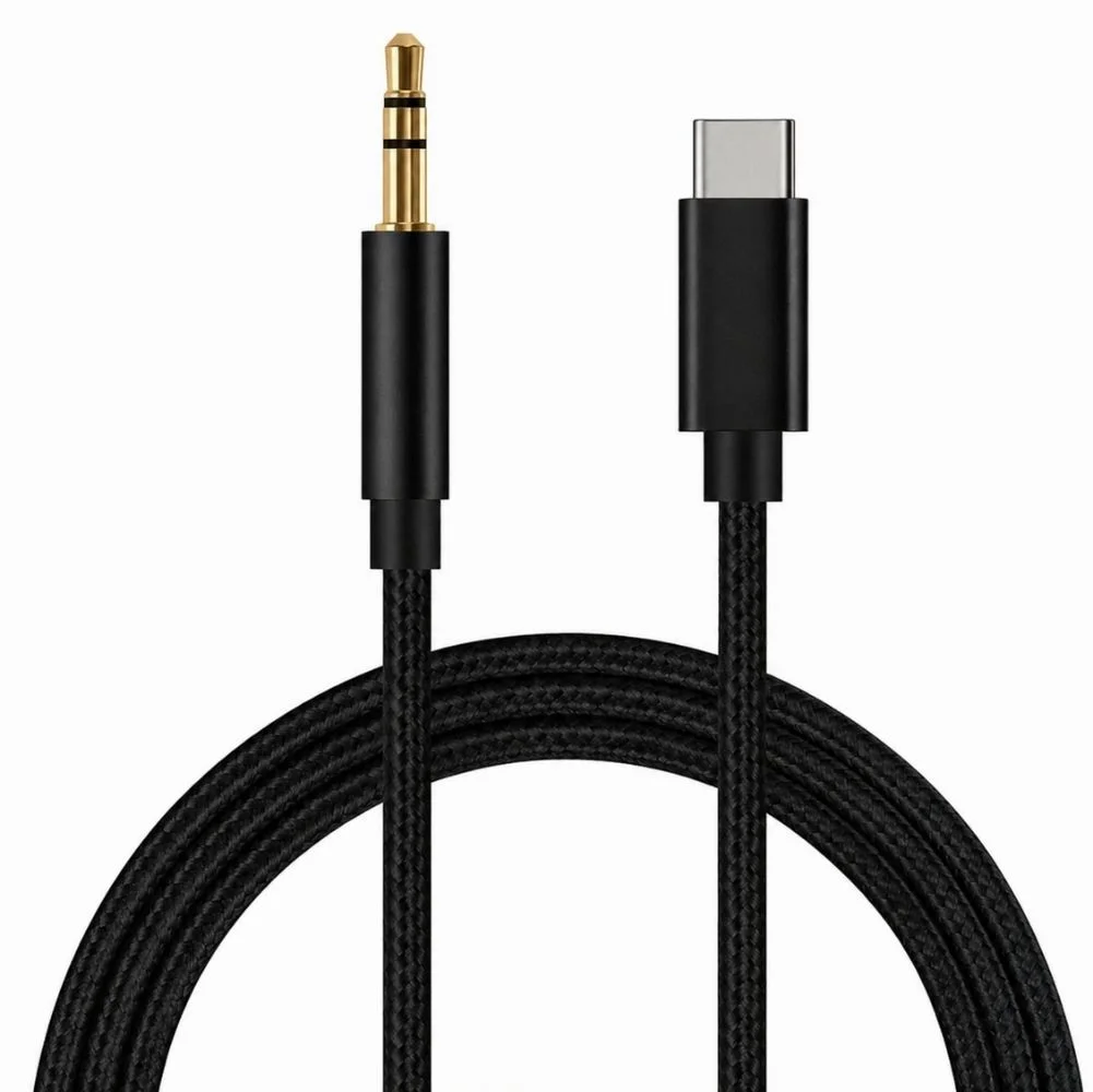 SChitec Type-C to 3.5mm Aux Ses Kablosu 1m Siyah HG/AXC-11