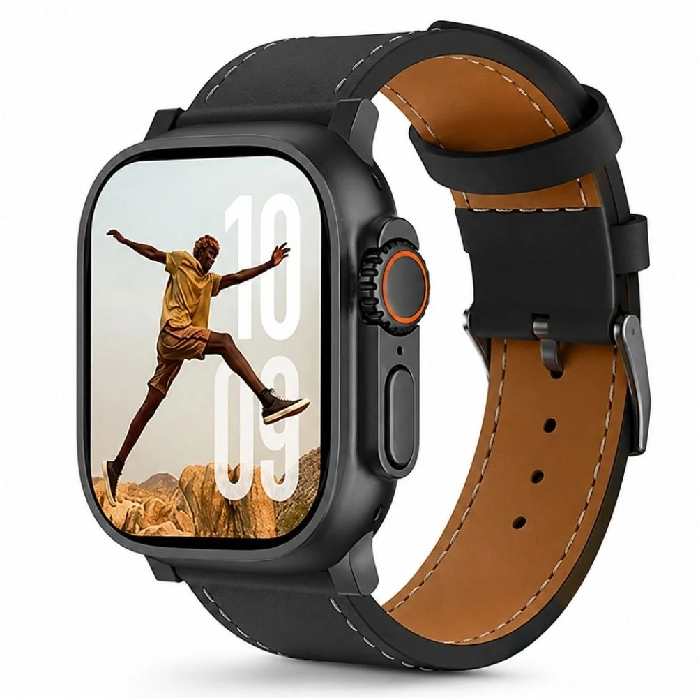 Haino Teko 15 Amoled Ekran Su Geçirmez 15 Gün Şarj ve 3 Kordon Seti Dahil Akıllı Saat Siyah