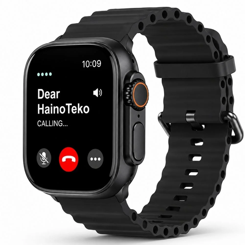 Haino Teko 15 Amoled Ekran Su Geçirmez 15 Gün Şarj ve 3 Kordon Seti Dahil Akıllı Saat Siyah