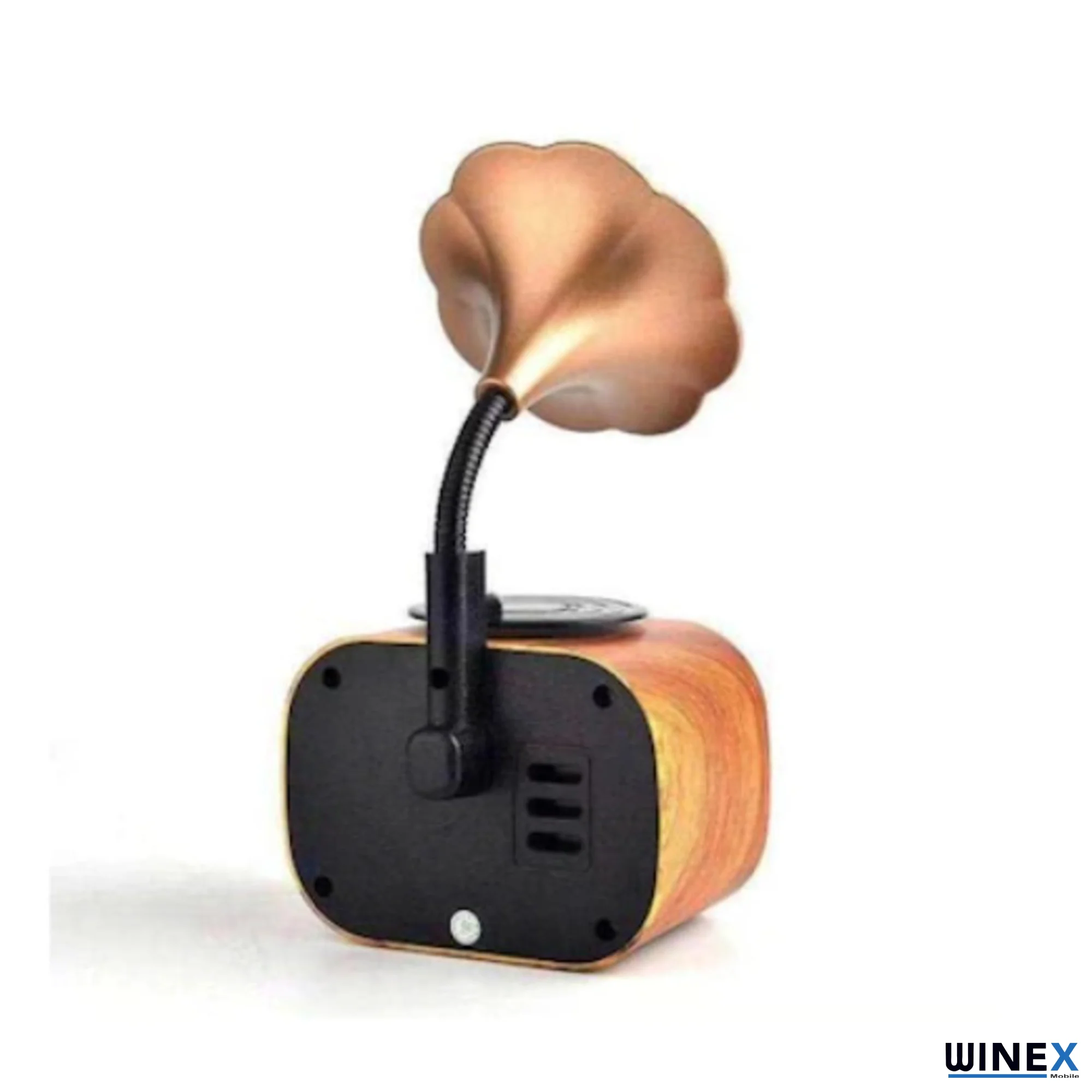 Winex Wireless Nostalji Gramafon Speaker Fm Radyo+Sd Kart+UsbA+3.5mm Aux Girişli B5