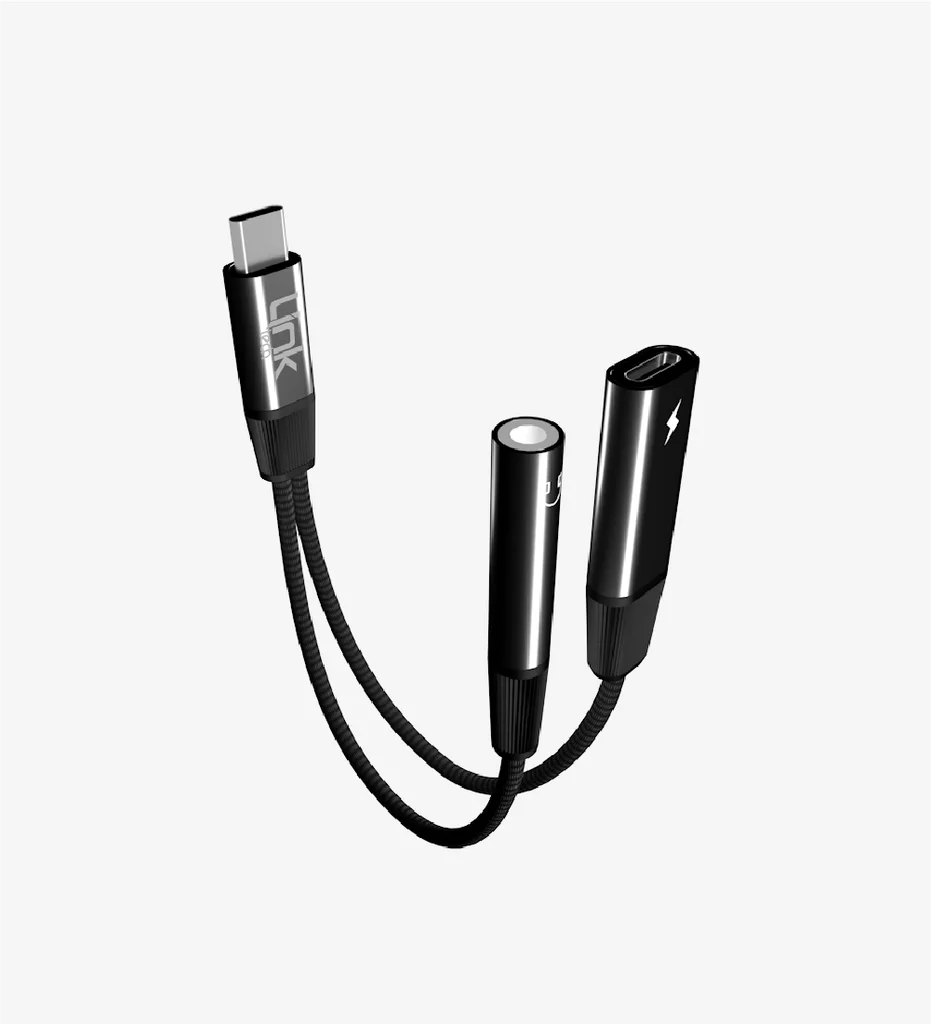 A202 USB-C - USB-C & 3,5 mm Kulaklık Jakı Adaptörü