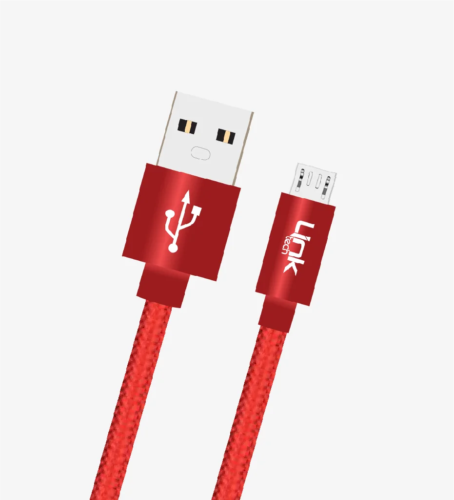 K542 Safe 30cm Metal Başlı Örgülü USB Mikro Powerbank Şarj Kablosu