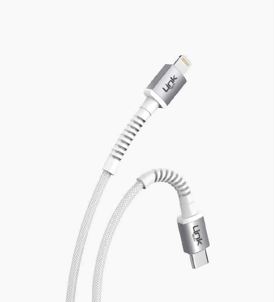 K599 Safe 3A 27W PD Örgülü Metal Başlı Tip-C Lightning Şarj Kablosu