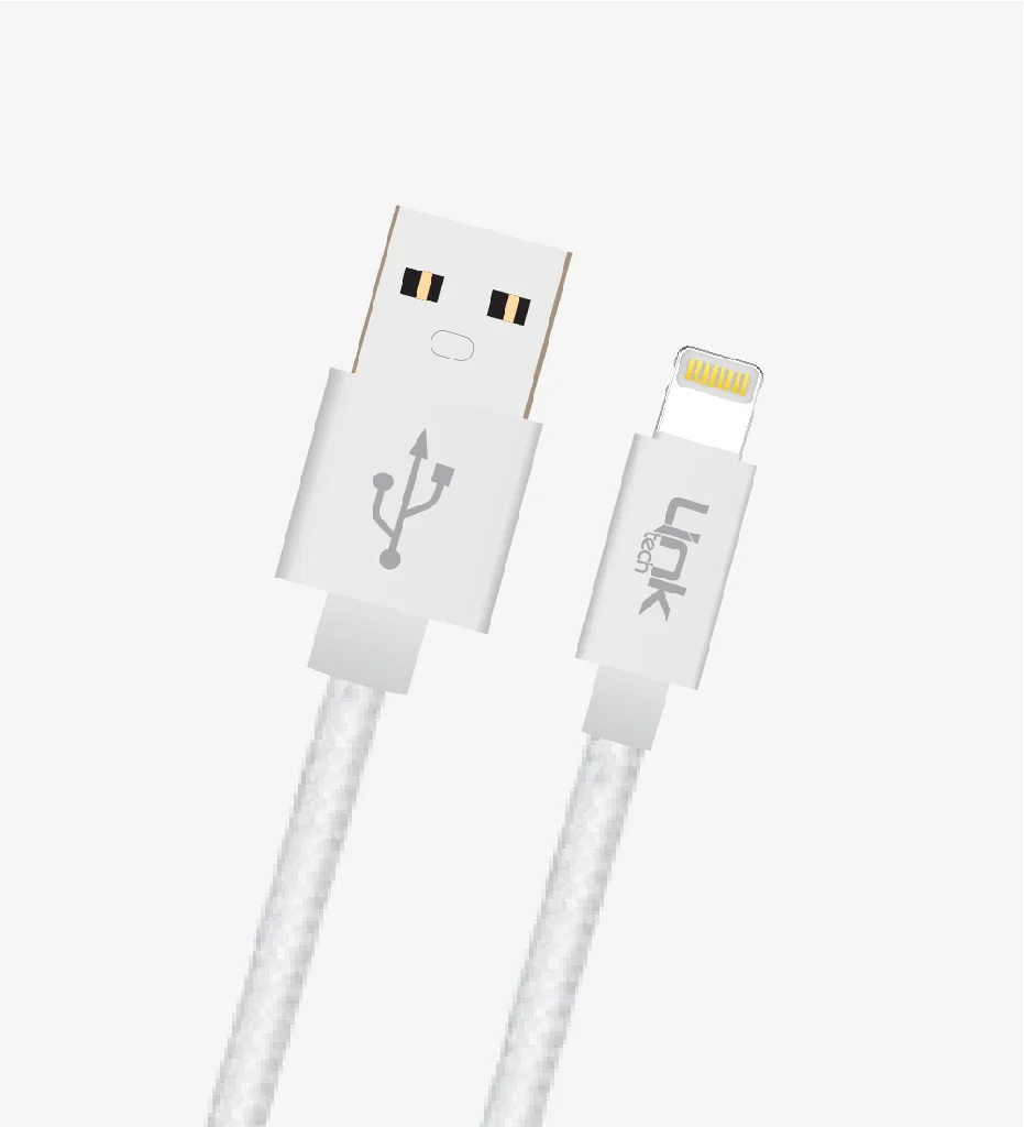 K544 Safe 30cm Metal Başlı Örgülü Lightning Powerbank Şarj Kablosu