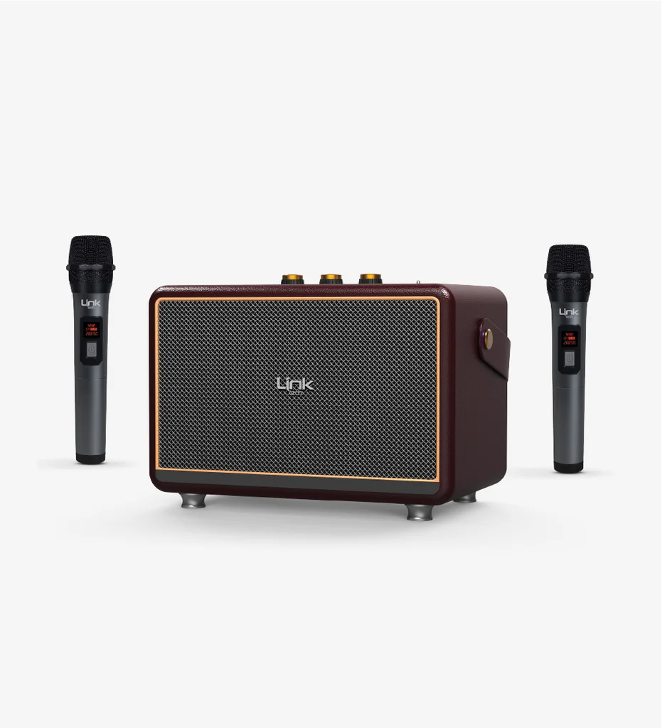 M407 Premium Mikrofonlu 50W Retro Bluetooth Hoparlör
