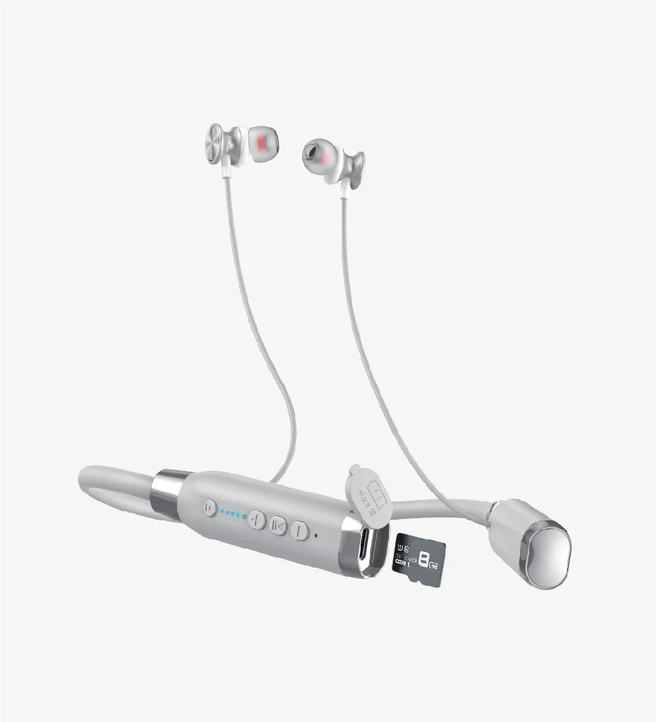 H987 SD Kart Çift Cihaz Bağlantılı Boyun Asklı Bluetooth Kulaklık - 70 Saat