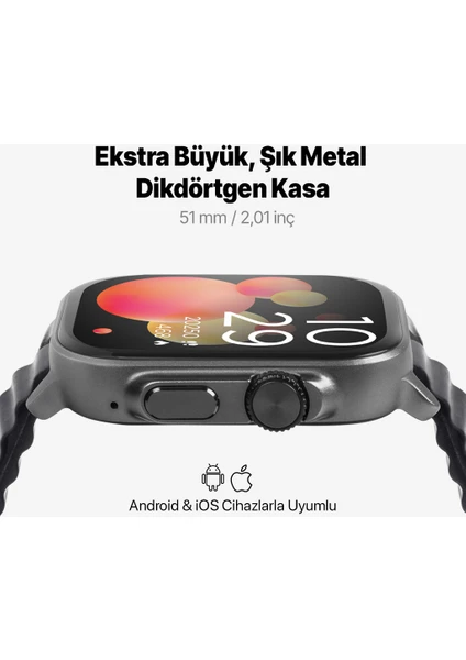 TTEC TEMPUS 51MM TFT EKRANLI DİKDÖRTGEN METAL KASA