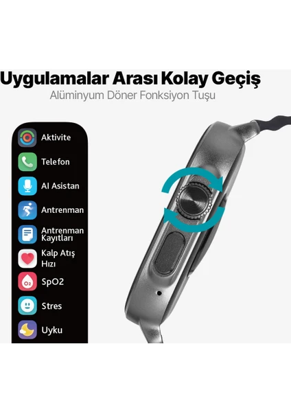 TTEC TEMPUS 51MM TFT EKRANLI DİKDÖRTGEN METAL KASA