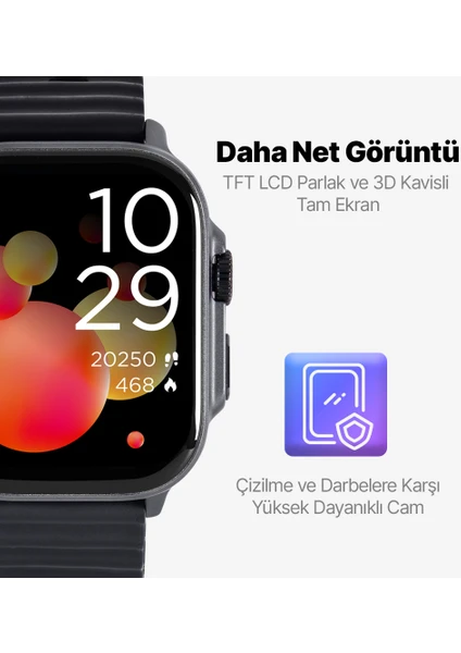 TTEC TEMPUS 51MM TFT EKRANLI DİKDÖRTGEN METAL KASA