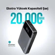 2BB218UG ttec Reger Pro LCD 20.000mAh  PD 130W  Taşınabilir Hızlı Şarj Aleti/Powerbank 2BB218  Uzay Grisi