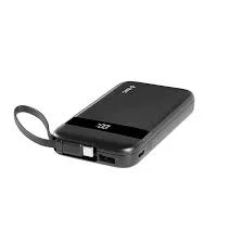 2BB225S ttec Reger Pro LCD 10.000mAh PD 30W Lightning ve USB-C Dahili Kablolu Taşınabilir Hızlı Şarj Aleti/Powerbank