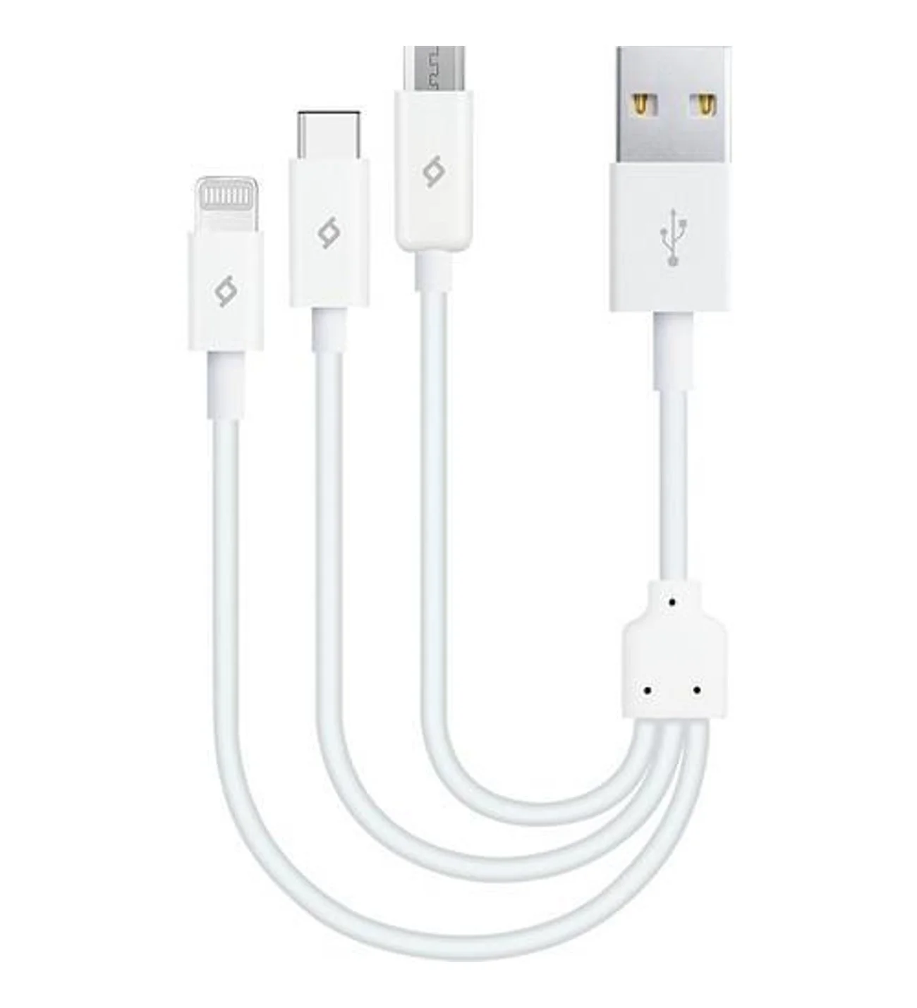 2DK13 ttec MiniCable Trio 30cm Şarj Kablosu USB-A - USB-C / Lightning / Micro USB