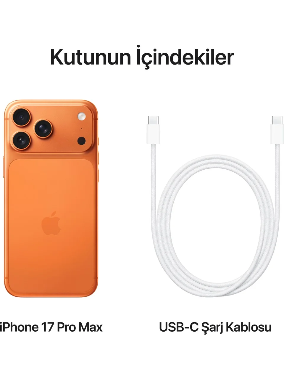 17 PRO MAX 256 GB. TURUNCU