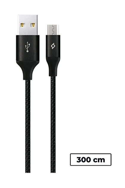 2DK22S ttec AlumiCable XXL USB-A - Micro USB Şarj Kablosu 3mt.