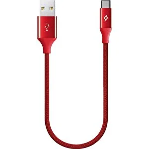 2DK26A ttec AlumiCable Mini 30cm USB-A -USB-C Şarj Kablosu